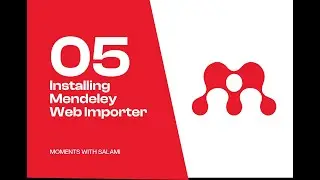 05 Installing Mendeley Web Importer