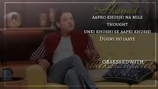 Kisi ke liye dil men bhadass rakhke kya kar longe|karan patel|juzz baatt| best line