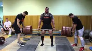 Mikhail Koklyaev deadlift steps 70-360-70 kg