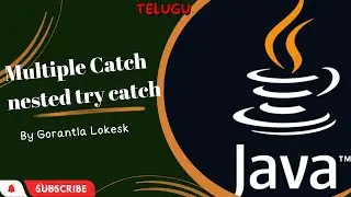 Part 38: Multiple Catch blocks | Nested Try Catch Block | finally Block | Telugu