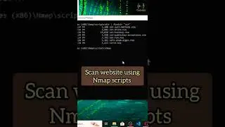 Nmap: scan website using NSE