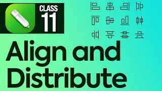 Align and distribute in CorelDRAW 2021 Class 11 - Urdu / Hindi