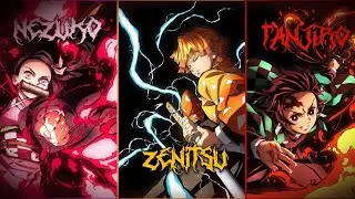 Edit | Nezuko | Zenitsu | Tanjiro | Kimetsu no yaiba | AniFlesh
