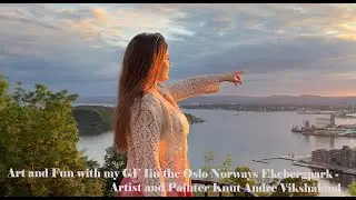 Art and Fun with my GF in the Oslo Norways Ekebergpark - Artist and Painter Knut Andre Vikshåland