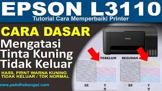 How to Fix Epson L3110 Printer Yellow Color Not Coming Out / One of the Ink Colors Not Coming Out