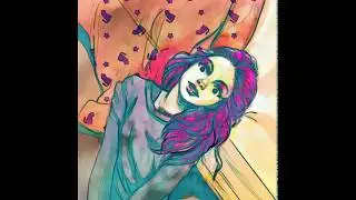 Time Lapse drawing "relaxing" in ibis paint