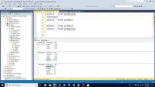 How to use intersect and except in SQL server manager