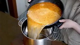 Simmer 20 Bags of Ramyun sauce for Bone soup