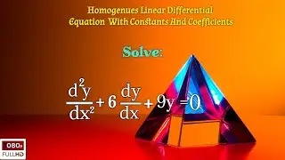 solve d^2y/dx^2+6dy/dx+9y=0|homogeneous linear differential equation