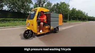 Multi-functional high-pressure road washing tricycle BY-C7