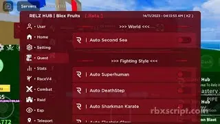 Blox Fruits Script MOBILE Auto Farm, Auto Quest, Select Weapon | Relz Hub (Script in Description)