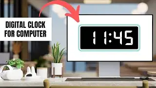 Set Digital Clock On Your Computer | আপনার কম্পিউটারে আকর্ষণীয় ডিজিটাল ক্লক সেট করুন