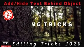 How To Add Text Behind The Object in Kinemaster| Hide Text Behind The Object | EDITING TECHNICS