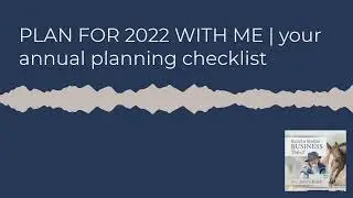 PLAN FOR 2022 WITH ME | my annual planning checklist