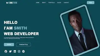 How to Create Personal Portfolio Website Using HTML & CSS | Fast Code