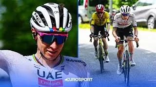 Pogacar with ease! He leaves Vingegaard behind, wins, and is in yellow | 2025 Dauphiné Tour | Fin...