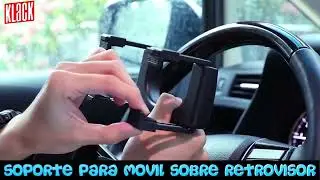 Soporte para telefono sobre retrovisor KLACK