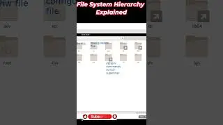 File System Hierarchy Explained in 60 seconds #ittraining #linux #rhcsa