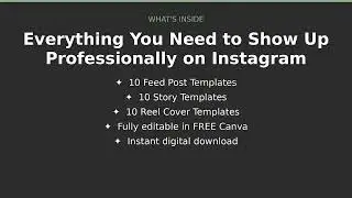 30 Instagram Canva Templates for Small Business | Social Media Pack