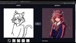 The neural network draws anime from sketches