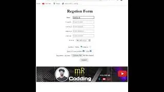 coding for beginners | html tutorial for beginners |registration form in html and css | 