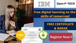IBM FREE CERTIFICATION COURSES 2021 | FREE IBM SKILL BADGES | IBM FREE CERTIFICATE|FREE IBM TRAINING