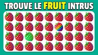 100 casse-têtes pour les GÉNIES | Trouve l'intrus - Édition Fruits 🥝🍎🍒