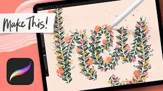 Make a Pattern Lettering Brush in Procreate | INTERMEDIATE PROCREATE TUTORIAL