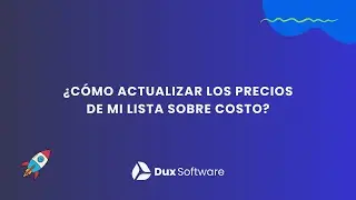 ¿Cómo actualizar los precios de mi lista sobre costo?