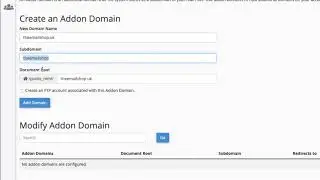 How to Create  -  Add On Domain