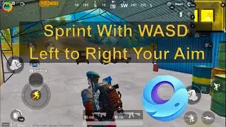 How to Left and Right  your Aim while Sprint without Pressing = or shift key| PUBG MOBILE Gameloop