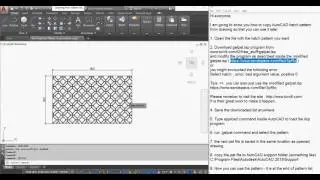 Copy AutoCAD pattern from another drawing and use it later