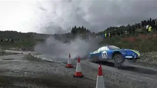 Dirt Rally Xbox One 1960s Alpine Renault A110 Powys Wales (controller no assist)