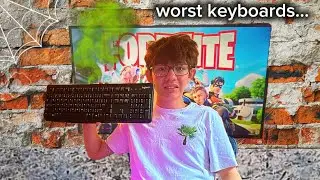 I played Fortnite with HORRIBLE keyboards…