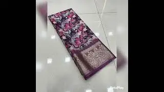 DOLLA SILK VISCOSE JEQUARD BORDER Digital Printed Palav 1050fw 8247630046 #hippiecollections