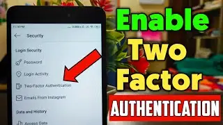 How To Enable Two Factor Authentication On Instagram | Hindi