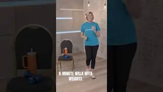 Stride stronger with a weighted walk! #silversneakers #walkingworkout