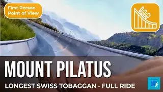 Take a ride on the Longest Swiss Alpine Slide - Mount Pilatus - Rodelbahn Frakigaudi