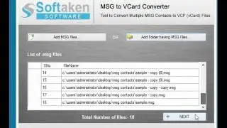 msg to vcf converter to convert msg contacts to vcard files