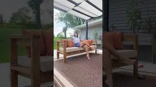 New addition to my patio 🪚🛠️ #diy #couch #woodworking #outdoor #patio #crafting #bentonoods