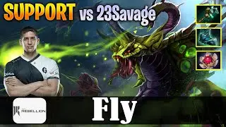 Fly - Venomancer | SUPPORT Safelane | vs 23Savage | Dota 2 Pro MMR Gameplay