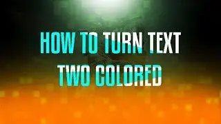 How To Make Text Two Colored In Photoshop CS6 / CC - Photoshop Tutorial