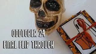 Oddtober 2024 Prompts - Completed Halloween Journal Flip Through