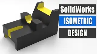 Isometric #5 Design in SolidWorks | Solidworks Tutorial | 3d Modeling Tutorial