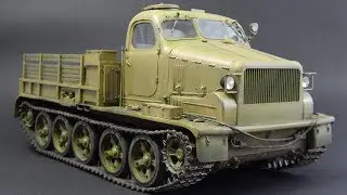 Финал сборки тягача АТ-Т TRUMPETER 