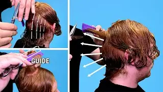 How To Cut CURLY Hair | Men’s Scissor Cut| Step by Step