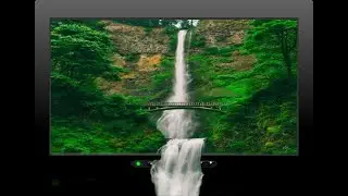 3D Waterfall On LED TV - 3D Pop Out Effect - Photo Manipulation In Adobe Photoshop.