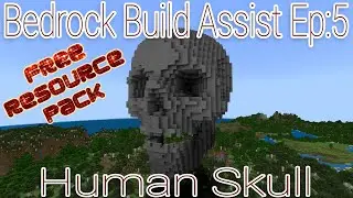 Bedrock Build Assist Ep:5 Human Skull Resource Pack!