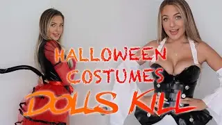 HALLOWEEN W/ DOLLSKILL!! costume try on haul! | Kendra Rowe