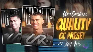 Cristiano Ronaldo Edit [4K]  | AE Inspired Alight Motion Preset | Alight Motion Preset |Ur.Cristiano